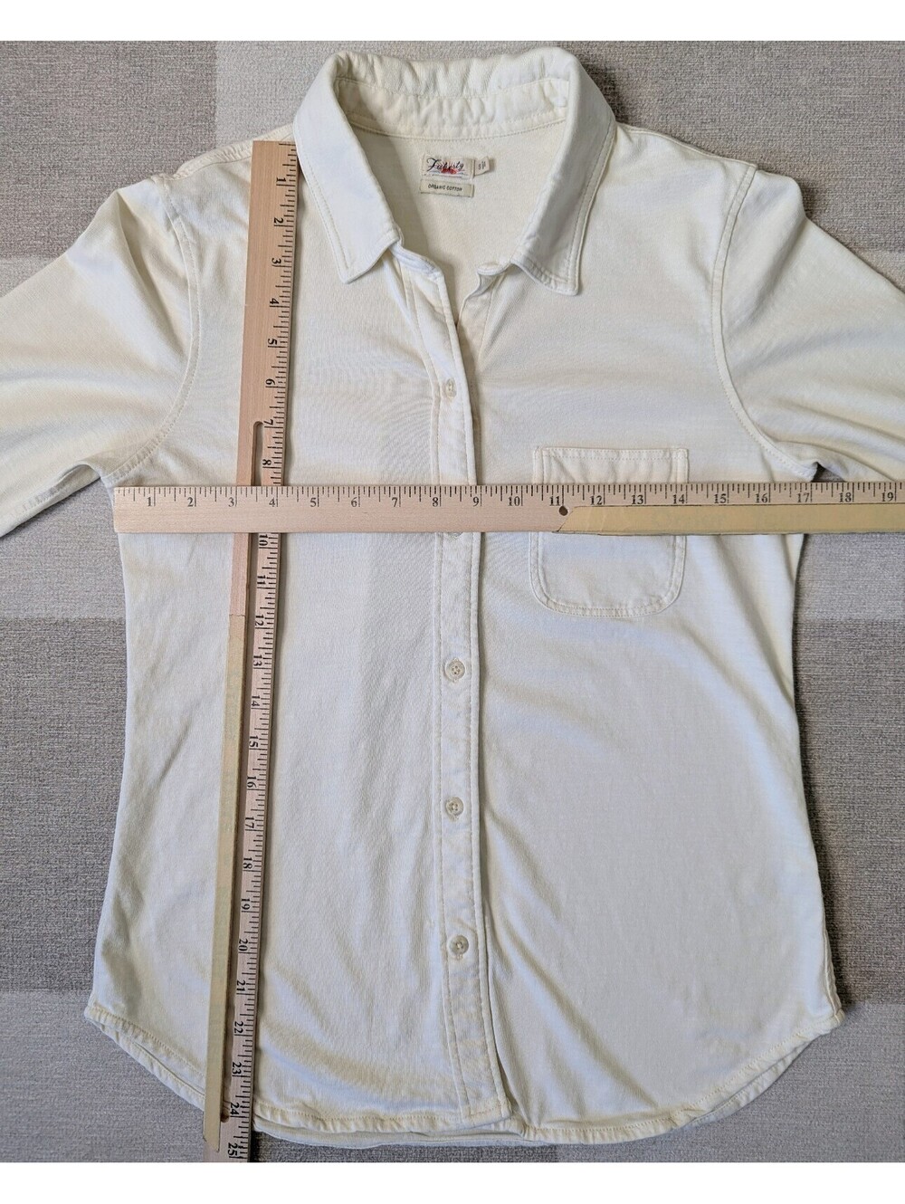 Faherty organic cotton knit button down shirt - Picture 4 of 6